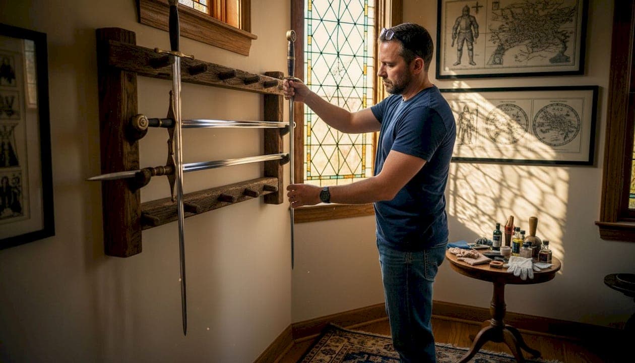 Step by Step Sword Display for Collectors